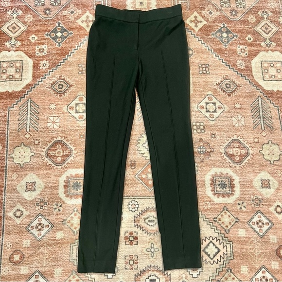 Akris Punto Franca Dark Green Pleated Pants - Picture 1 of 7